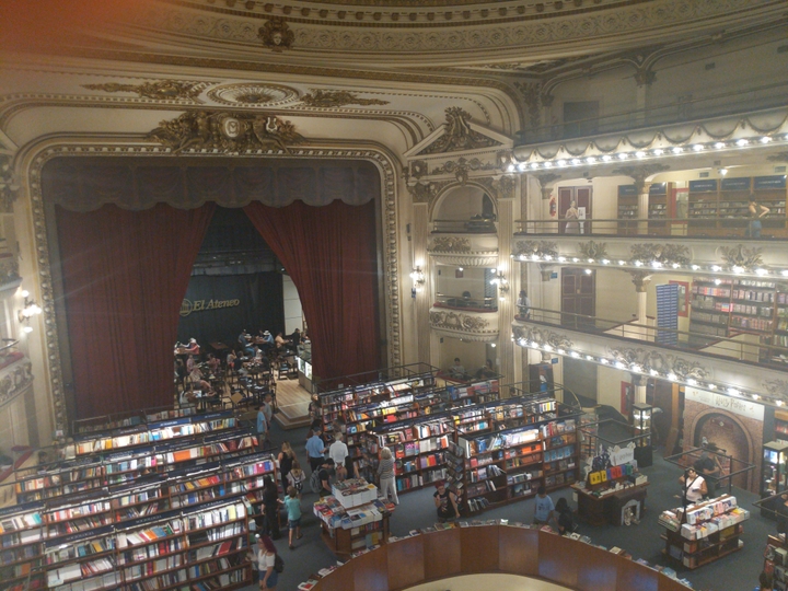 Famous book store in an old theater