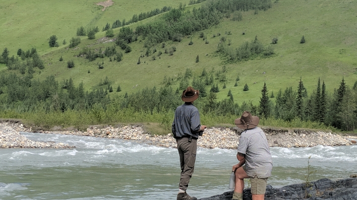 Wayne and Ray spotting elk