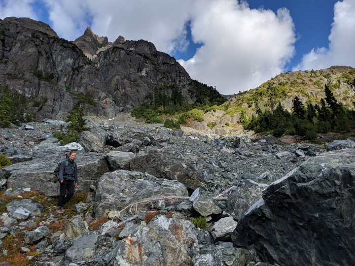 Down the scree