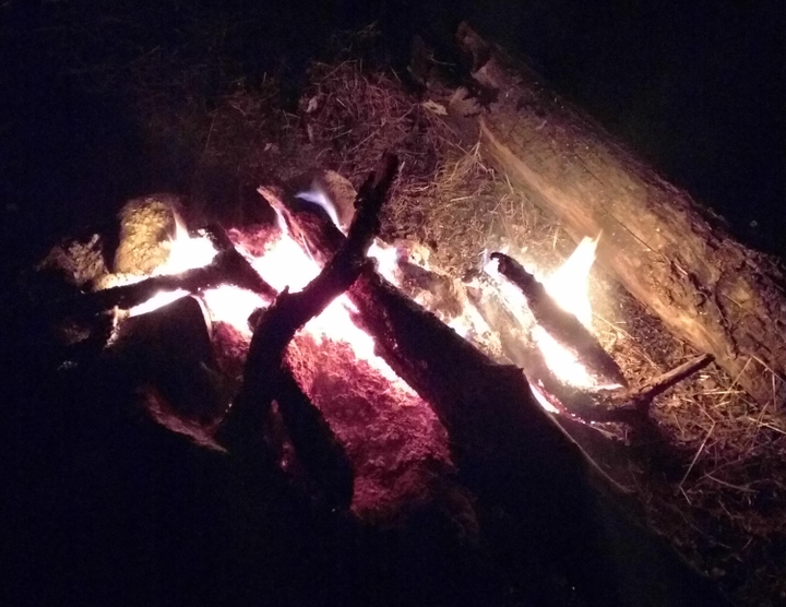 Fire, from my tent