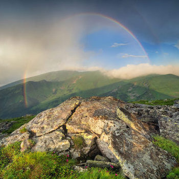 mountainous rainbow